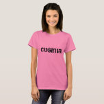 Cosima uit orphan Black blokletters T-shirt<br><div class="desc">Cosima-naam van Orphan Black,  blokletter</div>