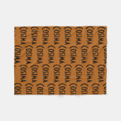 Cosima uit Orphan Black herhaalde patroonletters e Fleece Deken (Voorkant (Horizontaal))