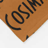 Cosima uit Orphan Black herhaalde patroonletters e Fleece Deken (Hoek)