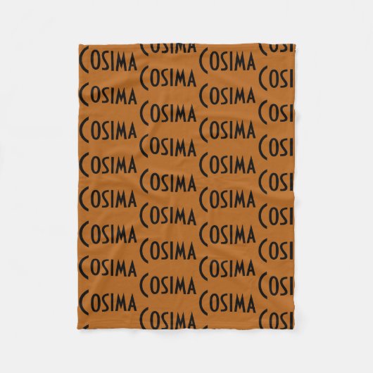 Cosima uit Orphan Black herhaalde patroonletters e Fleece Deken (Voorkant)