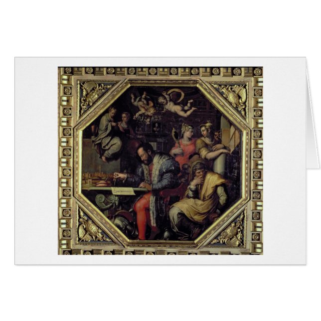 Cosimo I de' Medici (1519-74), die de conques plan (Voorkant Horizontaal)