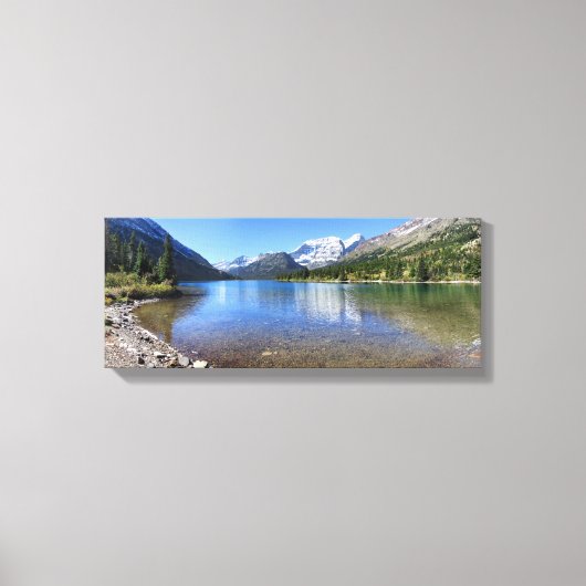 Cosley Lake Outlet - Nationaal Park Glacier Canvas Afdruk (Voorkant)