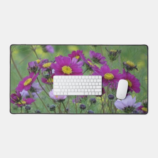 Cosmea Wild Flowers Desk Mat (Keyboard & Muis)