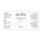 Cosmetic Beauty Fles Product Label (Voorkant)