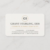 Cosmetic Dentist Dentistry Professional Visitekaartje (Voorkant)