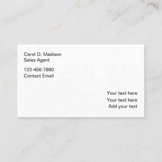 Cosmetica Beauty Make-up Visitekaartjes (Achterkant)