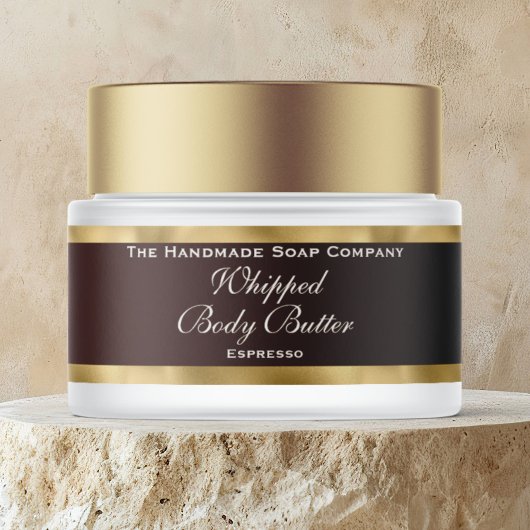 Cosmetica Body Butter Goud Folie & Bruine Pot