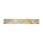 Cosmetica Body Butter Pot Label Ivoor Goud glitter (Individueel)