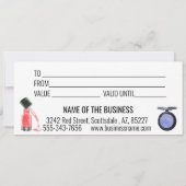 Cosmetica Cadeaubon Waterverf Make-up Kaart (Achterkant)