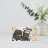 Cosmetica en Gold Glitter - Avon Visitekaartje (Staand voorkant)