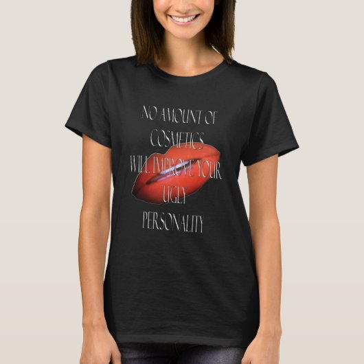 Cosmetica en lippen t-shirt (Voorkant)