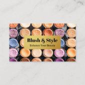 Cosmetica en schoonheid make-up palet visitekaartje (Voorkant)