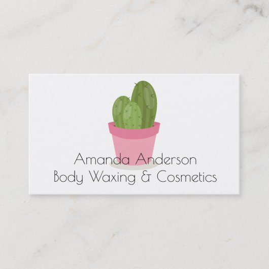 Cosmetica en wasschoonheidsbenoeming afsprakenkaartje (Voorkant)