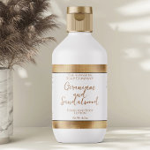 Cosmetica Fles of Jar Label - Gold Folie Border