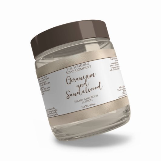 Cosmetica Fles of Jar Label - Pearl Folie Border