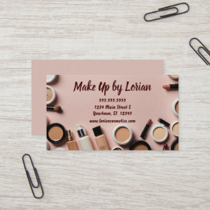 Cosmetica grens op Dark Peach Visitekaartje