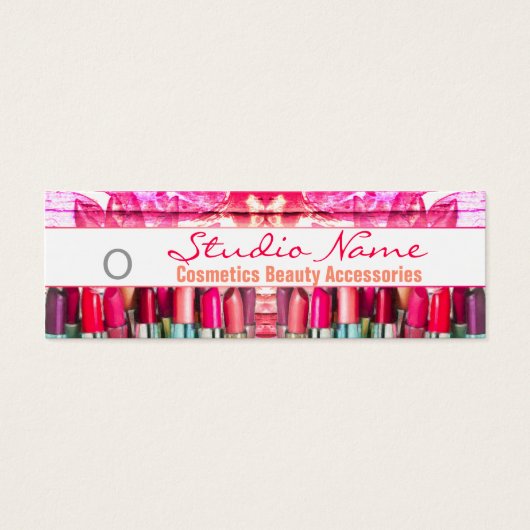 Cosmetica - Label koopwaar Mini Visitekaartjes (Voorkant)