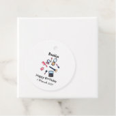 Cosmetica/make-up cartoon illustratie bedankjes labels (In situ)