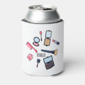 Cosmetica/make-up cartoon illustratie blikjeskoeler (Blikje Achterkant)