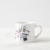 Cosmetica/make-up cartoon illustratie espresso kop (Rechts)