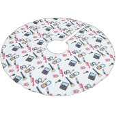 Cosmetica/make-up cartoon illustratie kerstboom rok (Gekanteld)