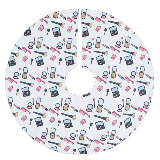 Cosmetica/make-up cartoon illustratie kerstboom rok (Voorkant)