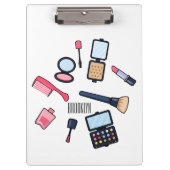 Cosmetica/make-up cartoon illustratie klembord (Voorkant)