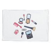 Cosmetica/make-up cartoon illustratie kussensloop (Achterkant)