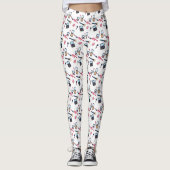 Cosmetica/make-up cartoon illustratie leggings (Voorkant)