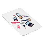 Cosmetica/make-up cartoon illustratie magneet (Rechterzijde)