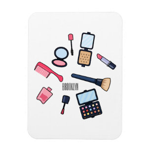 Cosmetica/make-up cartoon illustratie magneet