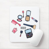 Cosmetica/make-up cartoon illustratie muismat (Met muis)