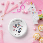 Cosmetica/make-up cartoon illustratie papieren kommen (Feest)