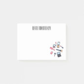 Cosmetica/make-up cartoon illustratie post-it® notes (Voorkant)