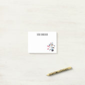 Cosmetica/make-up cartoon illustratie post-it® notes (Op bureau)