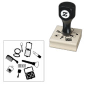 Cosmetica/make-up cartoon illustratie rubberstempel (Gestempeld)