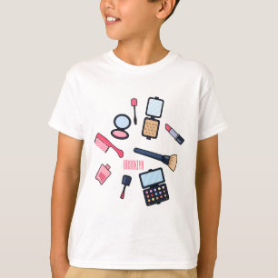 Cosmetica/make-up cartoon illustratie t-shirt
