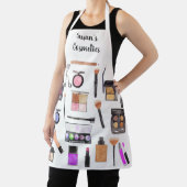 Cosmetica make-up naam Waterverf gepersonaliseerd Schort (Insitu)