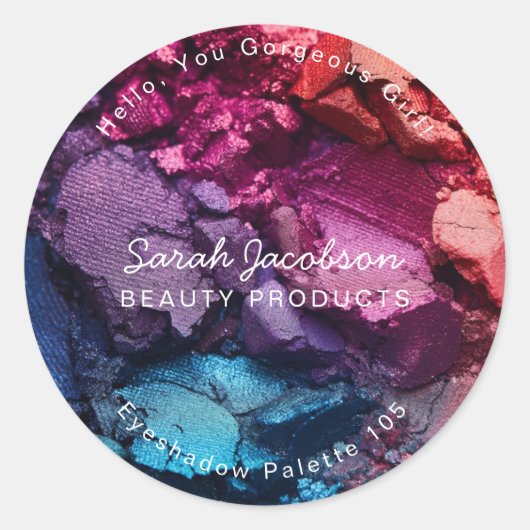 Cosmetica Make-Up Schoonheidsproducten Labels (Voorkant)