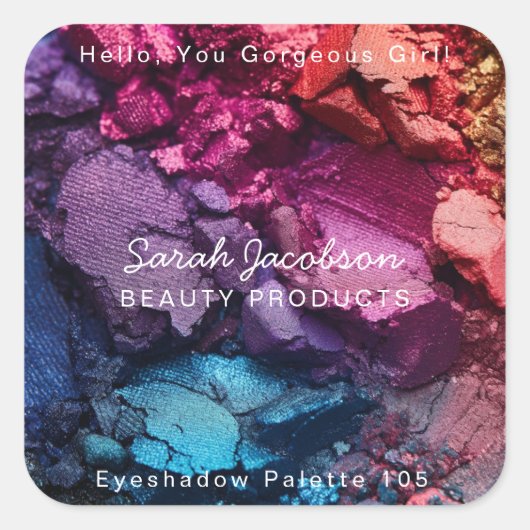 Cosmetica Make-Up Schoonheidsproducten Labels (Voorkant)