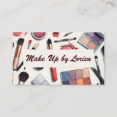Cosmetica make-up schoonheidsspecialiste visitekaartje (Voorkant)