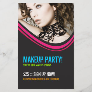 Cosmetica of Makeup Party Flyer