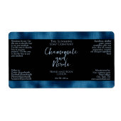 Cosmetica of zeep Verpakkingsetiket - Zwart en Bla Etiket (Voorkant)