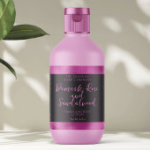 Cosmetica of zeep Verpakkingsetiket Zwart + Fuchsi Etiket