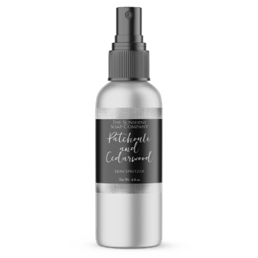 Cosmetica of zeep Verpakkingsetiket - Zwart + Zilv Etiket