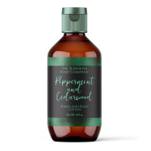 Cosmetica of zeep verpakkingslabel - zwart + groen