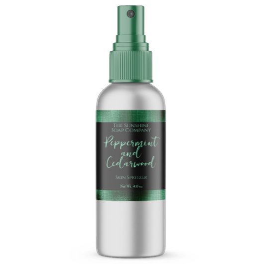 Cosmetica of zeep verpakkingslabel - zwart + groen etiket