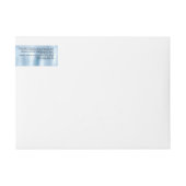 Cosmetica potje label - geborsteld baby blauw Foli (Voorkant)