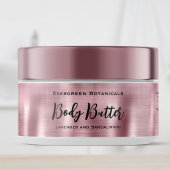 Cosmetica potje label - geborsteld roze Folie
