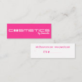 Cosmetica - PrijsLabel Mini Visitekaartje (Voorkant / Achterkant)